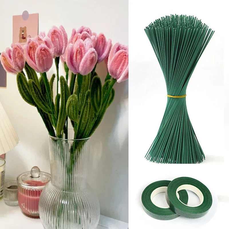 Florist Supply Bulk - Haste de flor artificial, fio de