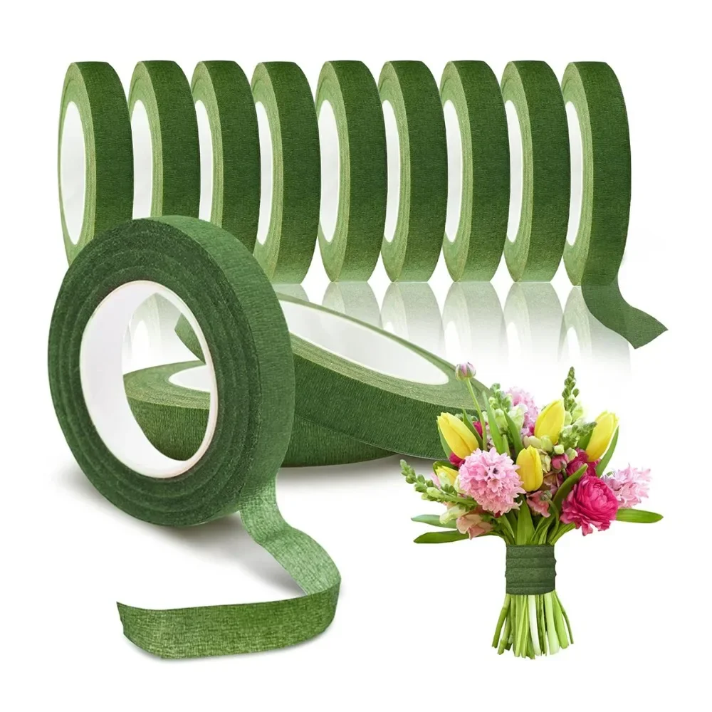 Floral Tape Green - Lindas fitas florais verdes 18 metros