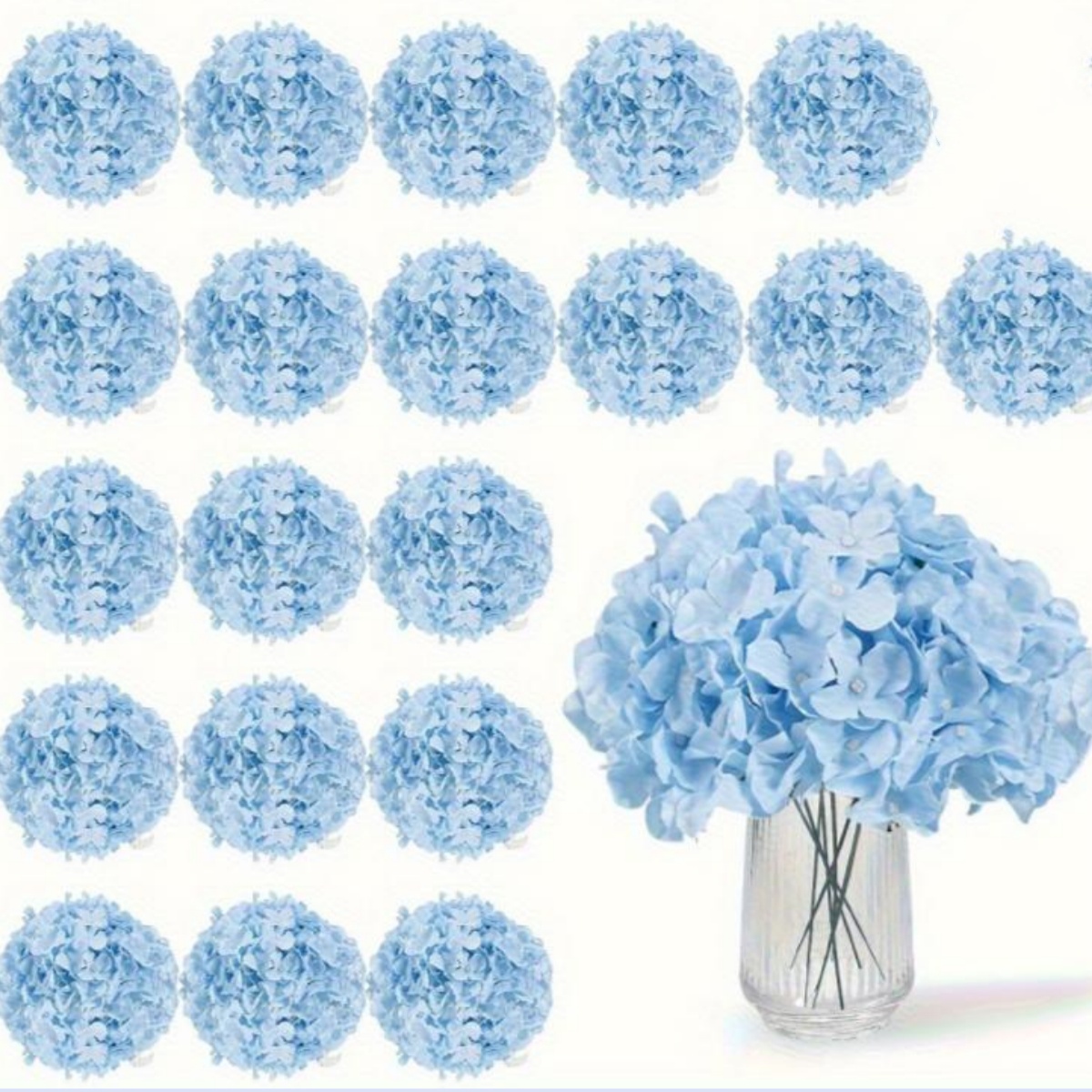 Florist Supply Bulk - 20 Flores Artificiais de Hortênsia com