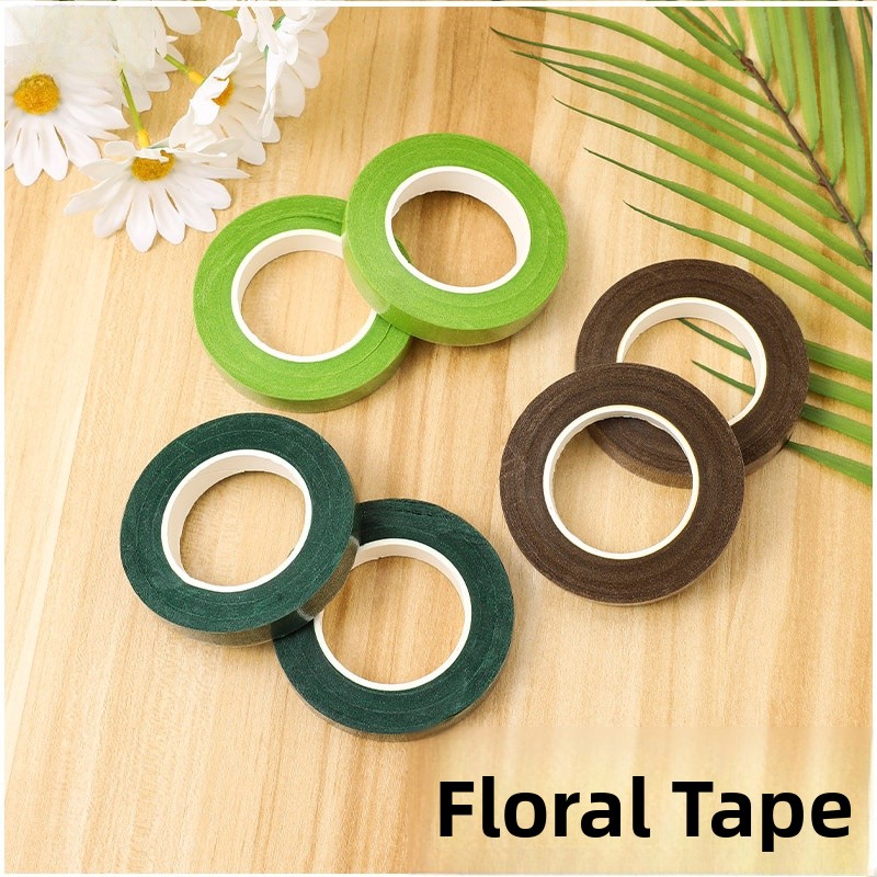 Floral Tape Green - Camiseta Feminina Criativa de Manga Curta