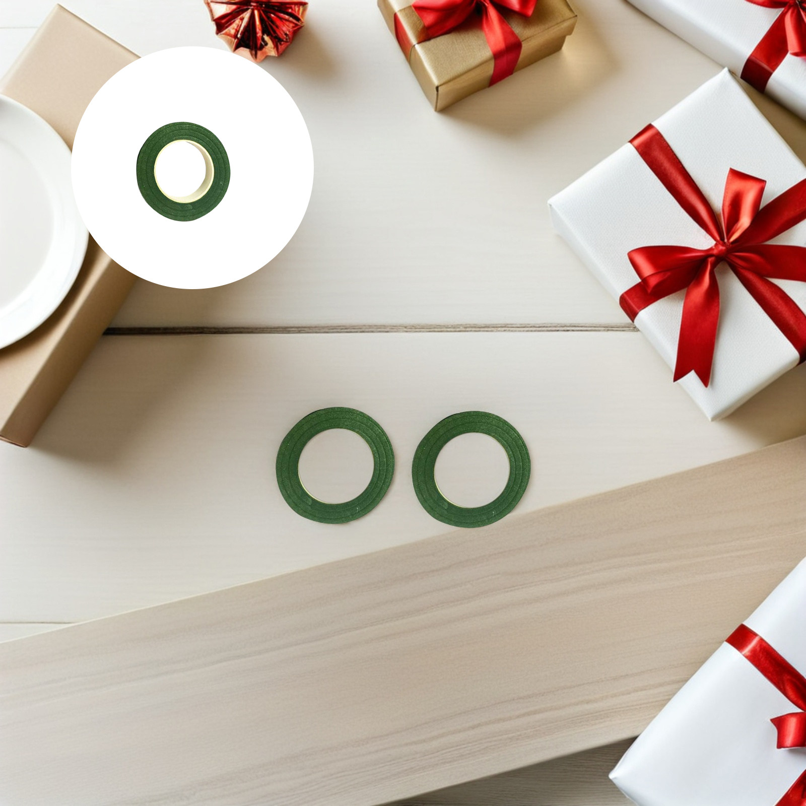 3 Rolos de Fita Floral Verde d - Floral Tape Green avaliação e preço