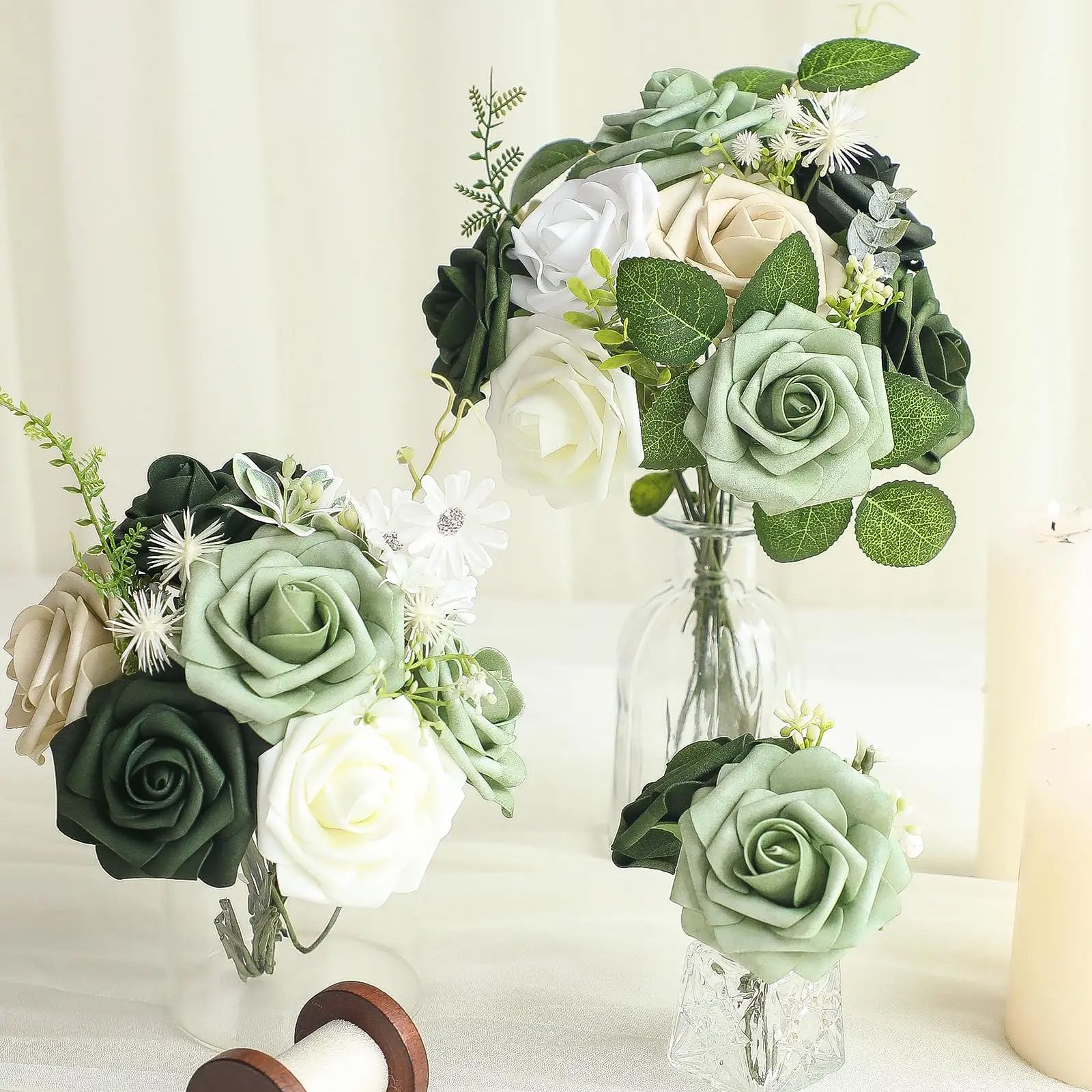 Flores artificiais 25 peças, e - Florist Supply Bulk avaliação e preço