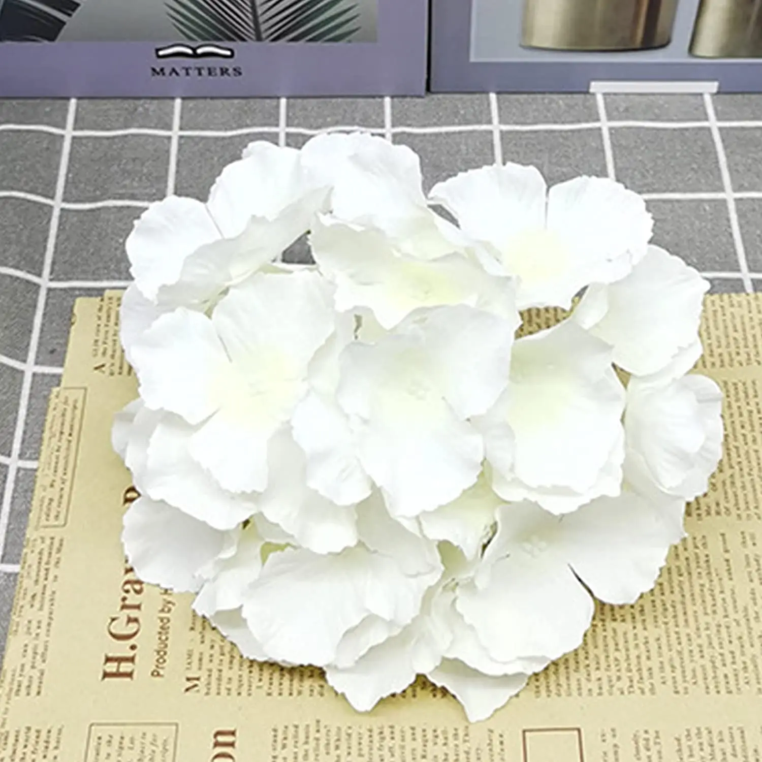 Cabeças de Hortênsias de Seda  - Florist Supply Bulk avaliação e preço