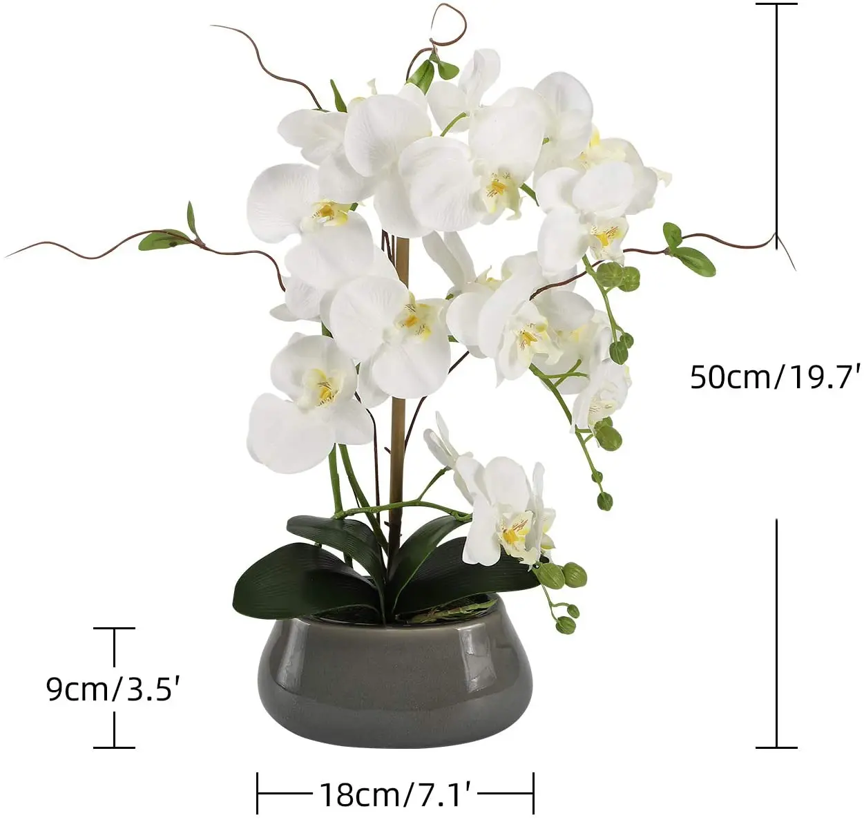 Orquídea Artificial Flores Cen - Florist Supply Vases avaliação e preço