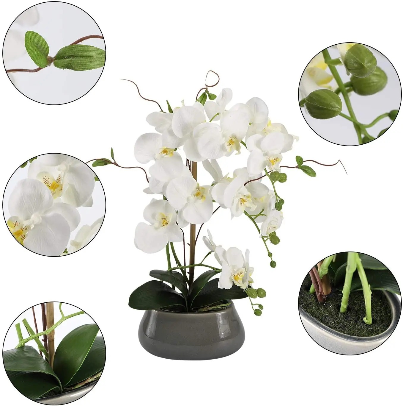 Orquídea Artificial Flores Cen - Florist Supply Vases avaliação e preço